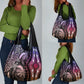 Polynesia Mixed African Dashiki Grocery Bag Afro-pacific Culture - Pastel