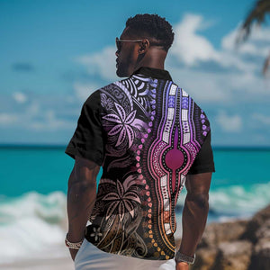 Polynesia Mixed African Dashiki Hawaiian Shirt Afro-pacific Culture - Pastel