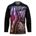 Polynesia Mixed African Dashiki Hockey Jersey Afro-pacific Culture - Pastel