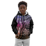Polynesia Mixed African Dashiki Kid Hoodie Afro-pacific Culture - Pastel