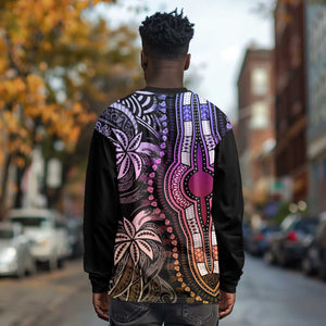 Polynesia Mixed African Dashiki Long Sleeve Shirt Afro-pacific Culture - Pastel