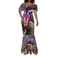 Polynesia Mixed African Dashiki Mermaid Dress Afro-pacific Culture - Pastel