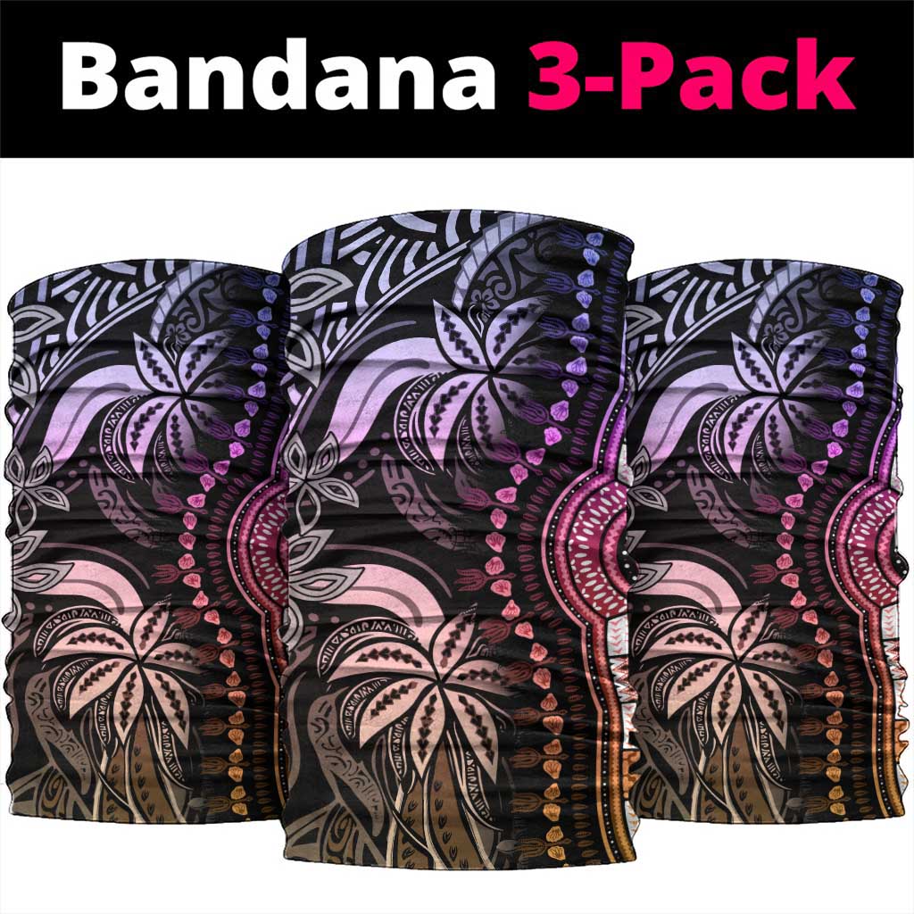 Polynesia Mixed African Dashiki Neck Gaiter Afro-pacific Culture - Pastel LT9