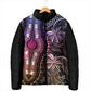 Polynesia Mixed African Dashiki Padded Jacket Afro-pacific Culture - Pastel