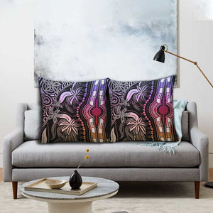 Polynesia Mixed African Dashiki Pillow Cover Afro-pacific Culture - Pastel