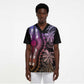 Polynesia Mixed African Dashiki Scrub Top Afro-pacific Culture - Pastel