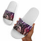 Polynesia Mixed African Dashiki Slide Sandals Afro-pacific Culture - Pastel