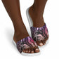 Polynesia Mixed African Dashiki Slide Sandals Afro-pacific Culture - Pastel