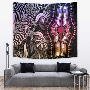 Polynesia Mixed African Dashiki Tapestry Afro-pacific Culture - Pastel