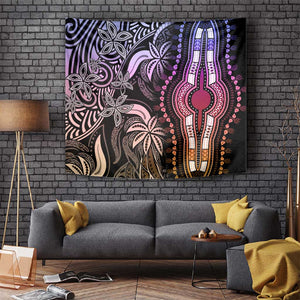 Polynesia Mixed African Dashiki Tapestry Afro-pacific Culture - Pastel