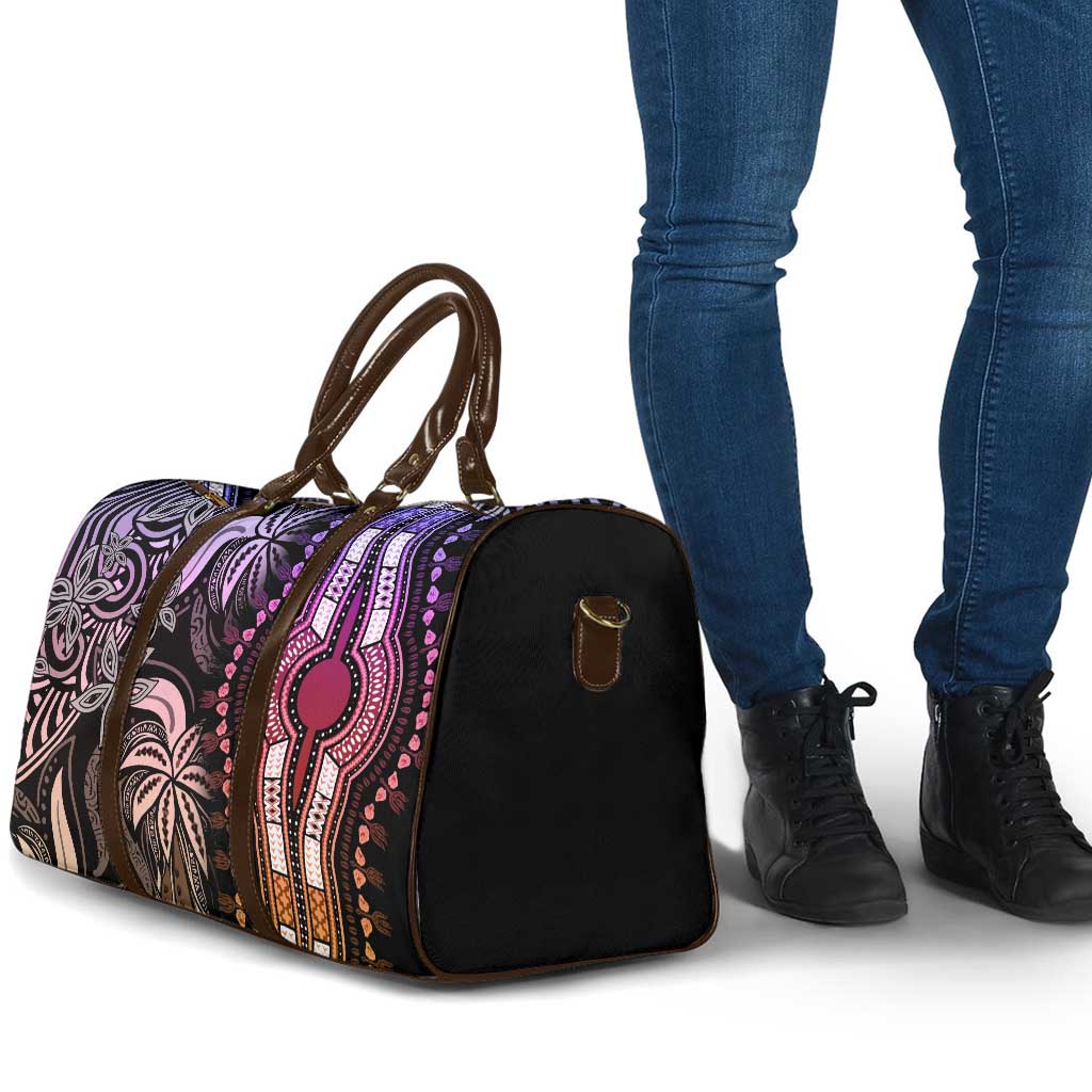 Polynesia Mixed African Dashiki Travel Bag Afro-pacific Culture - Pastel