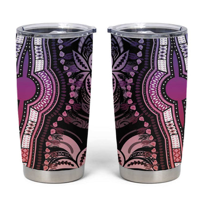 Polynesia Mixed African Dashiki Tumbler Cup Afro-pacific Culture - Pastel