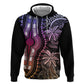Polynesia Mixed African Dashiki Zip Hoodie Afro-pacific Culture - Pastel