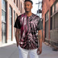 Polynesia Mixed African Dashiki Baseball Jersey Afro-pacific Culture - Pink