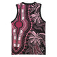 Polynesia Mixed African Dashiki Basketball Jersey Afro-pacific Culture - Pink - African Pride