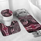 Polynesia Mixed African Dashiki Bathroom Set Afro-pacific Culture - Pink