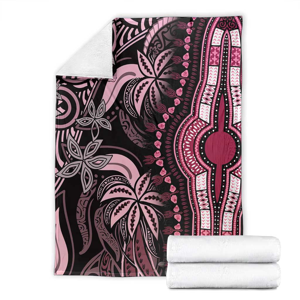 Polynesia Mixed African Dashiki Blanket Afro-pacific Culture - Pink