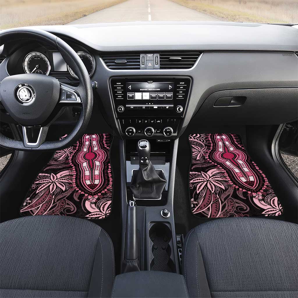 Polynesia Mixed African Dashiki Car Mats Afro-pacific Culture - Pink