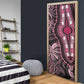 Polynesia Mixed African Dashiki Door Cover Afro-pacific Culture - Pink