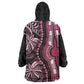 Polynesia Mixed African Dashiki Kid Wearable Blanket Hoodie Afro-pacific Culture - Pink