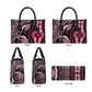 Polynesia Mixed African Dashiki Leather Bag Afro-pacific Culture - Pink