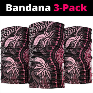 Polynesia Mixed African Dashiki Neck Gaiter Afro-pacific Culture - Pink LT9