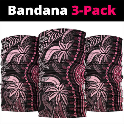Polynesia Mixed African Dashiki Neck Gaiter Afro-pacific Culture - Pink LT9