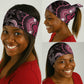 Polynesia Mixed African Dashiki Neck Gaiter Afro-pacific Culture - Pink LT9