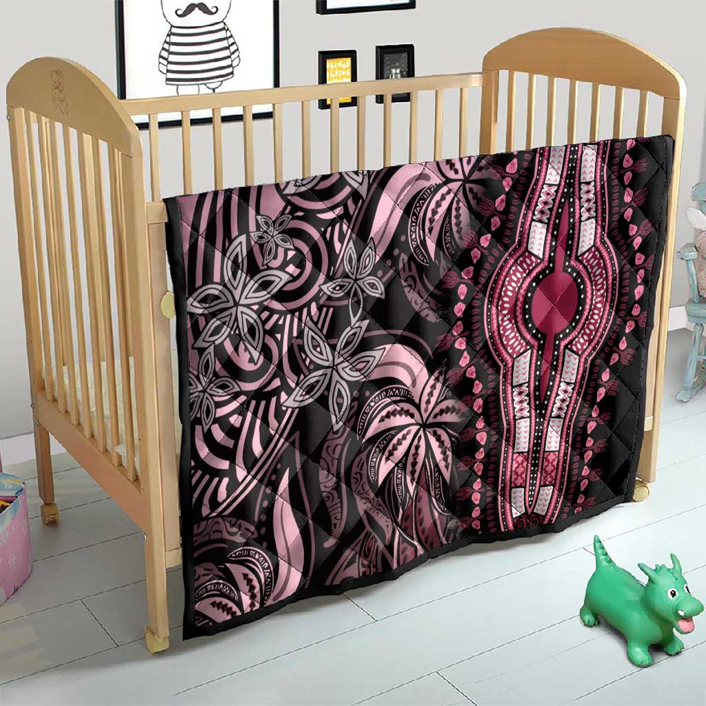 Polynesia Mixed African Dashiki Quilt Afro-pacific Culture - Pink