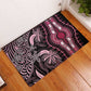 Polynesia Mixed African Dashiki Rubber Doormat Afro-pacific Culture - Pink