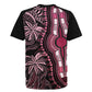 Polynesia Mixed African Dashiki Rugby Jersey Afro-pacific Culture - Pink