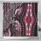 Polynesia Mixed African Dashiki Shower Curtain Afro-pacific Culture - Pink