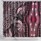 Polynesia Mixed African Dashiki Shower Curtain Afro-pacific Culture - Pink