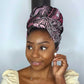 Polynesia Mixed African Dashiki Simple Headwrap Afro-pacific Culture - Pink