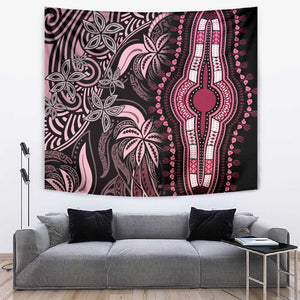 Polynesia Mixed African Dashiki Tapestry Afro-pacific Culture - Pink