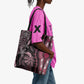 Polynesia Mixed African Dashiki Tote Bag Afro-pacific Culture - Pink