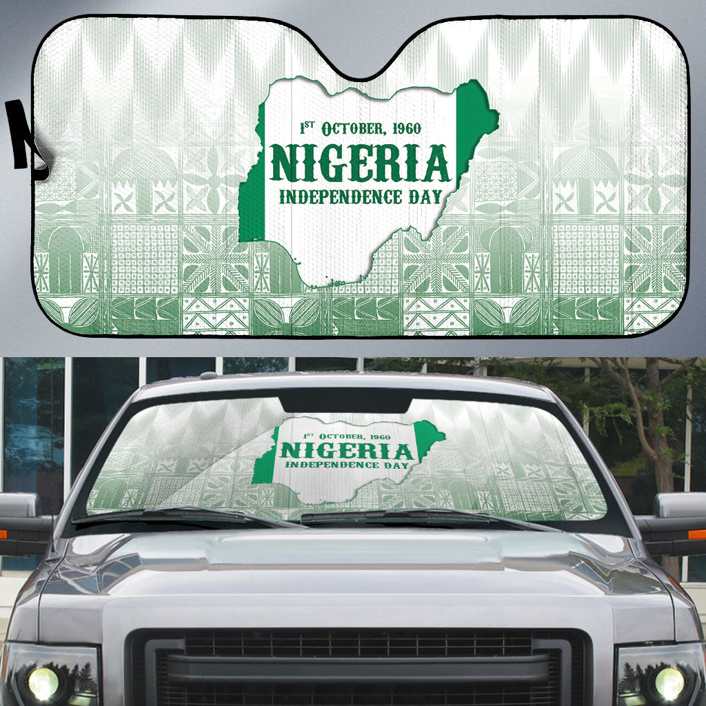 Proudly Nigerian Independence Day 1960 Auto Sun Shade