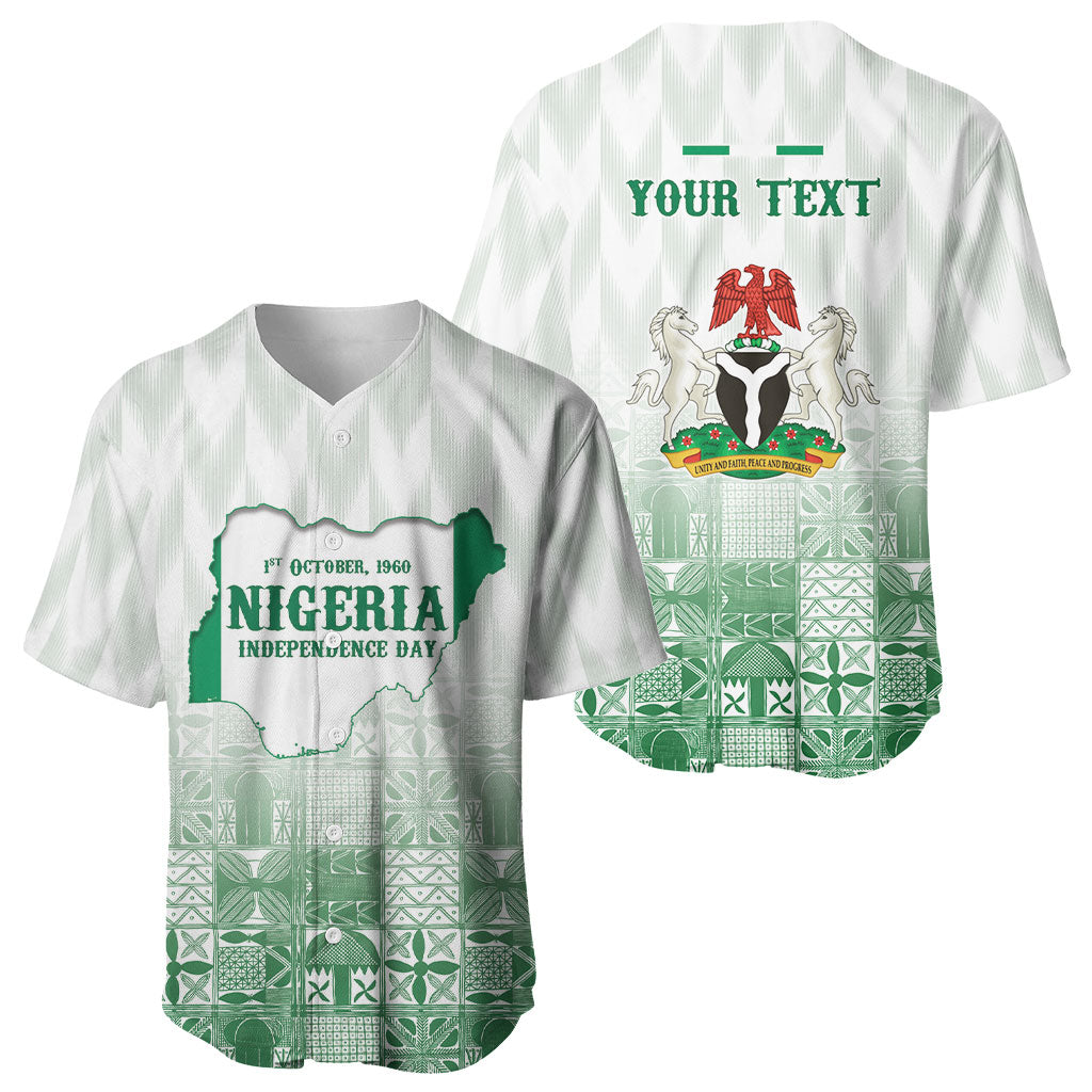 Proudly Nigerian Independence Day 1960 Personalized Baseball Jersey