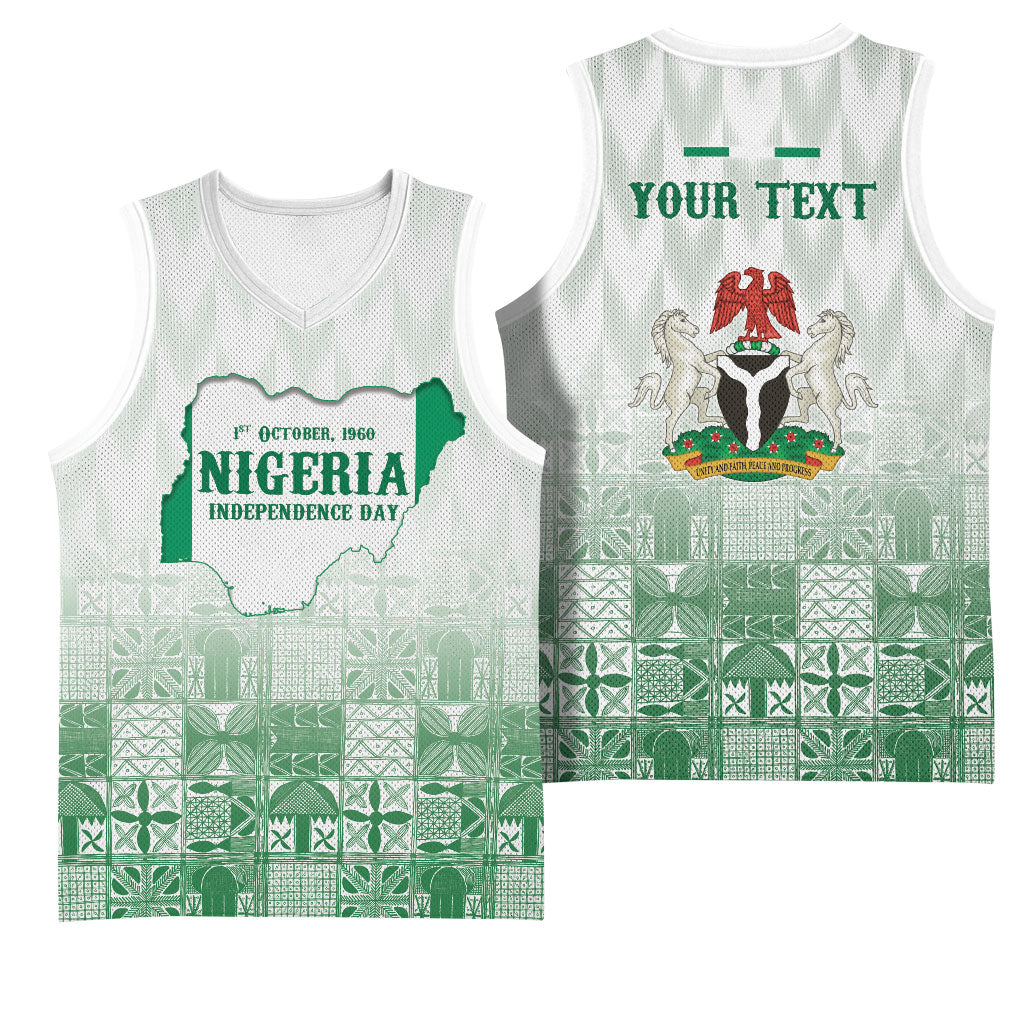 Proudly Nigerian Independence Day 1960 Personalized Basketball Jersey