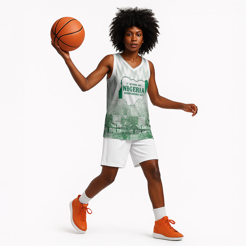 Proudly Nigerian Independence Day 1960 Personalized Basketball Jersey