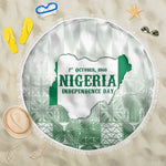 Proudly Nigerian Independence Day 1960 Beach Blanket