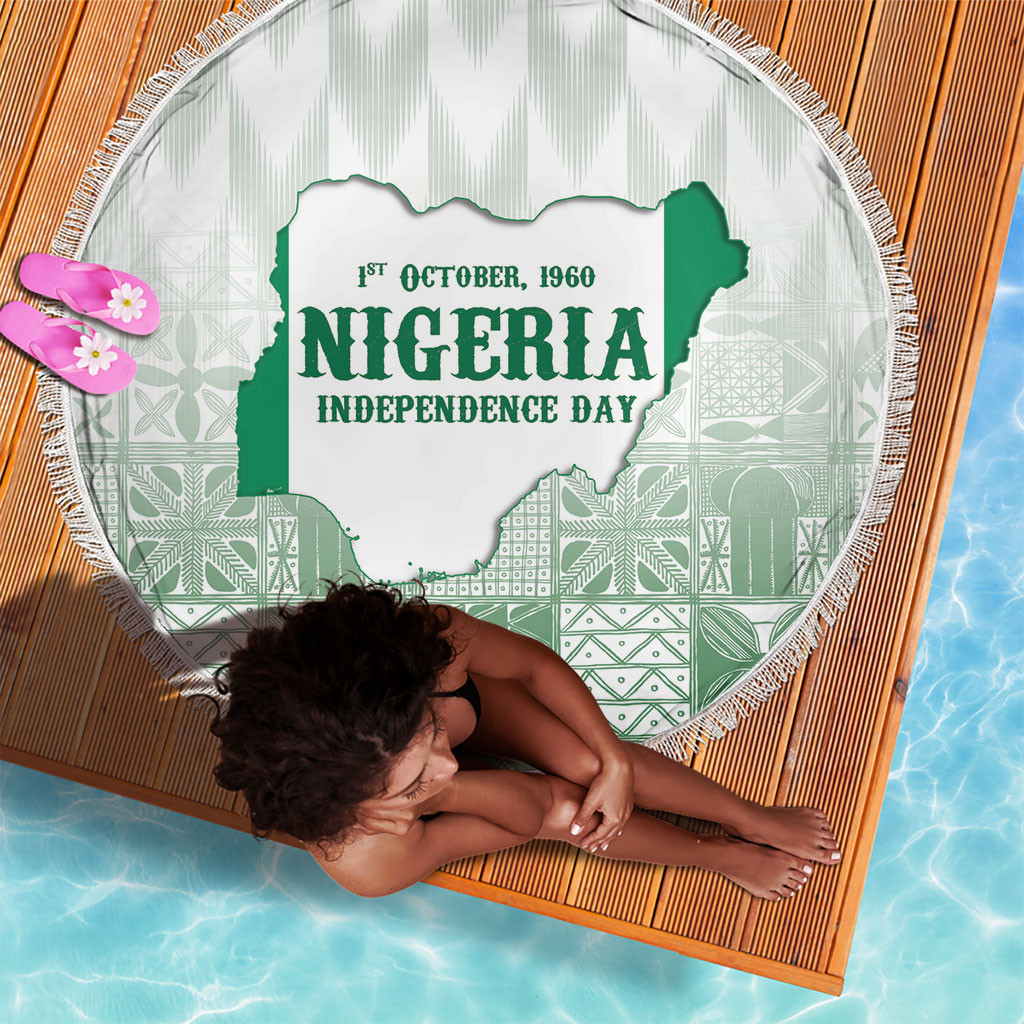 Proudly Nigerian Independence Day 1960 Beach Blanket
