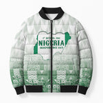 Proudly Nigerian Independence Day 1960 Personalized Bomber Puffer Jacket