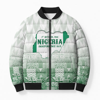 Proudly Nigerian Independence Day 1960 Personalized Bomber Puffer Jacket