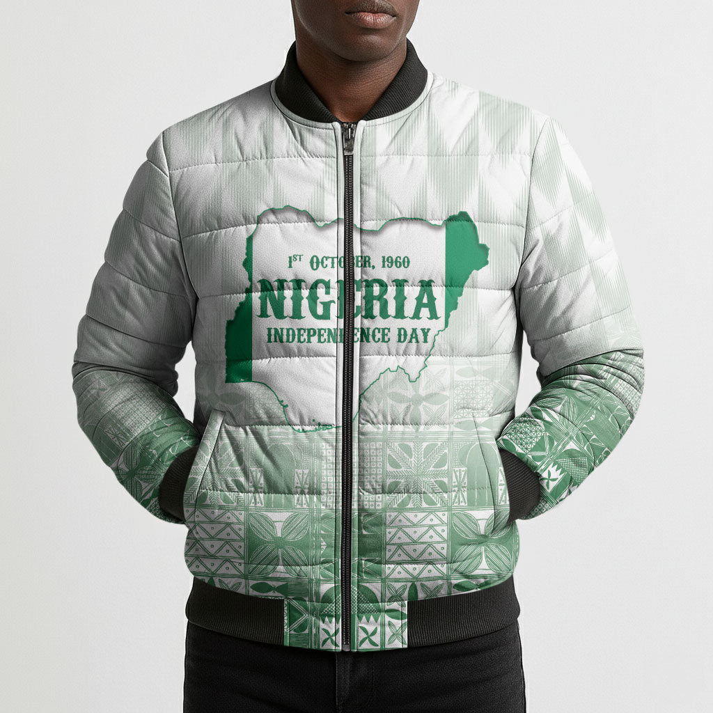 Proudly Nigerian Independence Day 1960 Personalized Bomber Puffer Jacket
