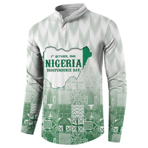 Proudly Nigerian Independence Day 1960 Personalized Button Sweatshirt