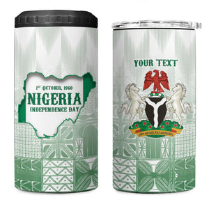 Proudly Nigerian Independence Day 1960 Personalized 4 in 1 Can Cooler Tumbler