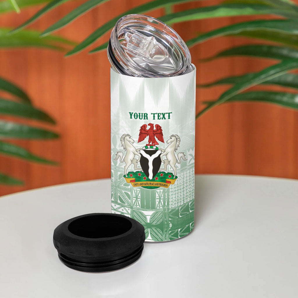Proudly Nigerian Independence Day 1960 Personalized 4 in 1 Can Cooler Tumbler