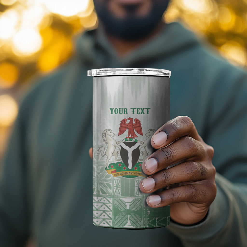 Proudly Nigerian Independence Day 1960 Personalized 4 in 1 Can Cooler Tumbler