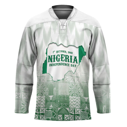 Proudly Nigerian Independence Day 1960 Personalized Hockey Jersey